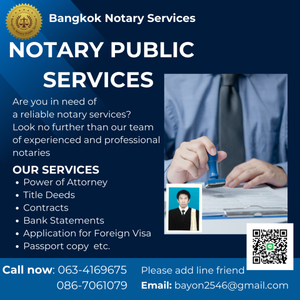 Bangkok notary services